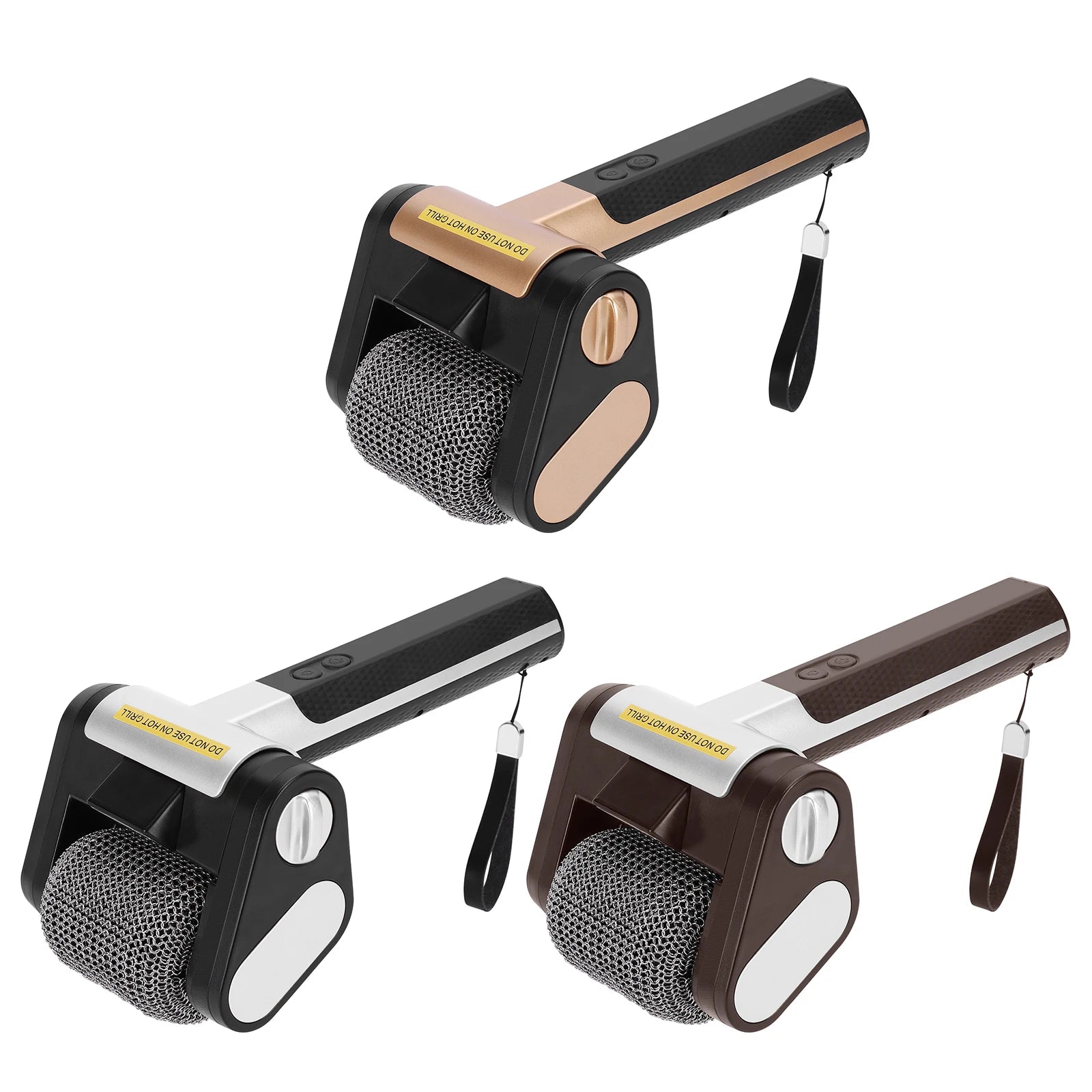 Electric Stainless Steel Grill Brush Rechargeable Roller BBQ Cleaner