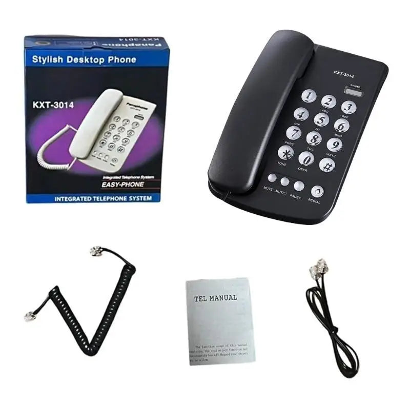 652F Corded Telephone Desktop House Phone Emegency Elderly Big Button Zpaxo