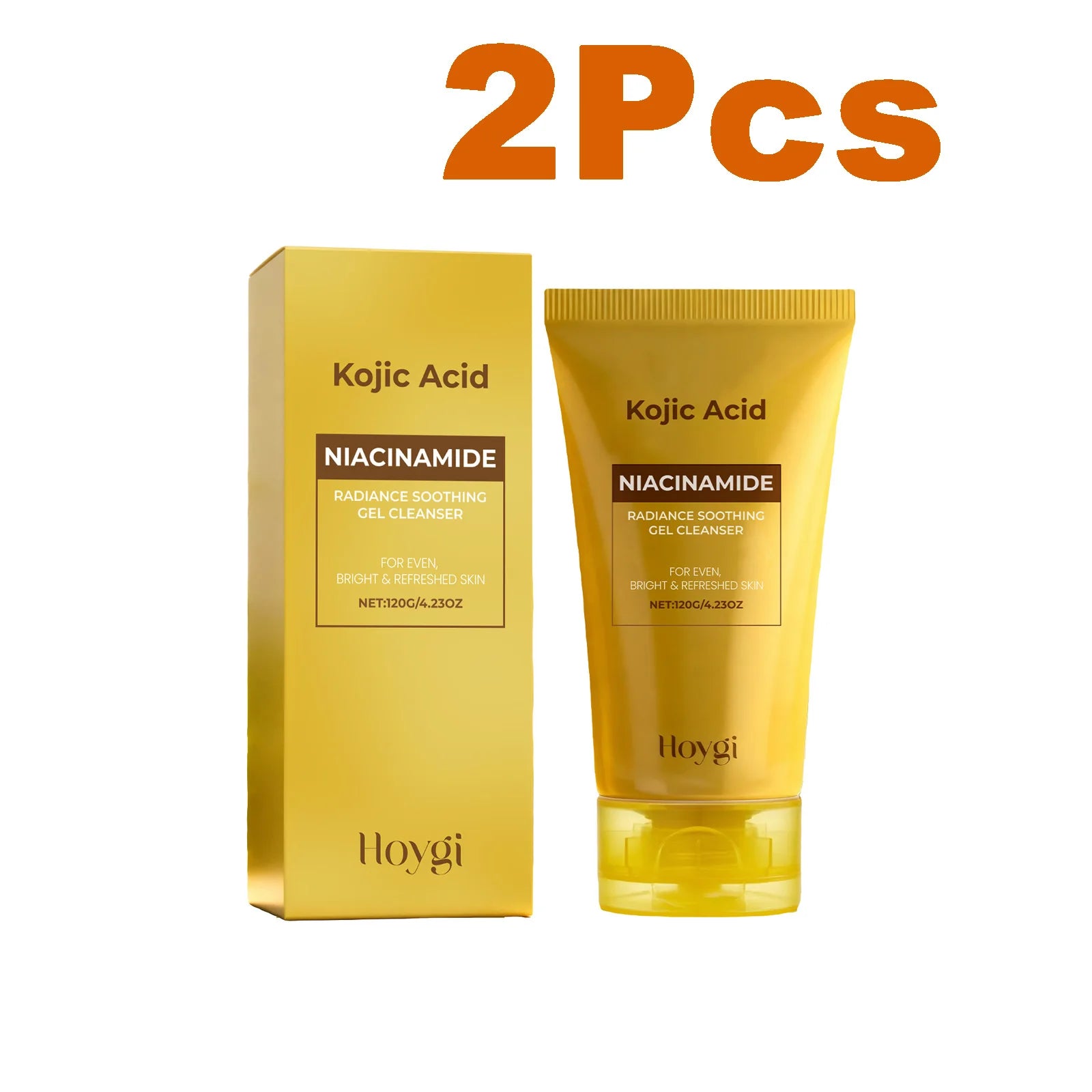 Kojic Acid & Niacinamide Brightening Face Wash | Dark Spots Brightening Face Wash Zpaxo 2 x 120g Boxed