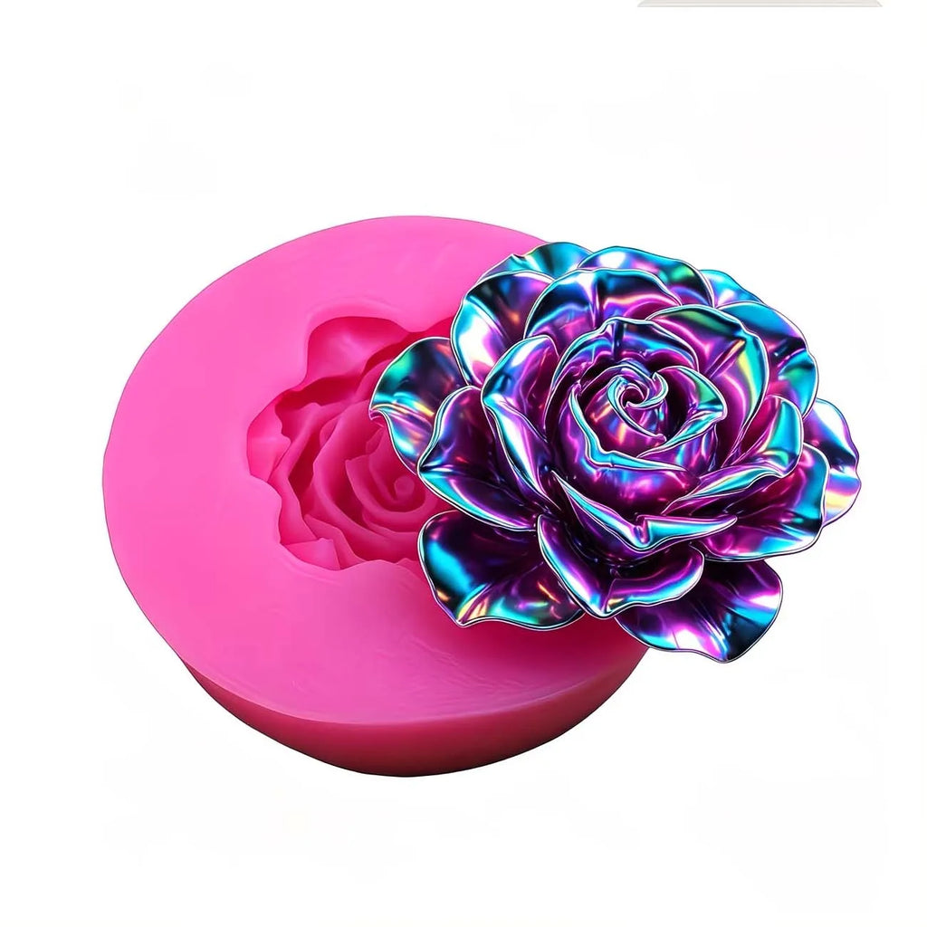Rose Flower Silicone Mold – Candles, Soap, Resin & Clay Crafts Silicone Craft Mold Zpaxo