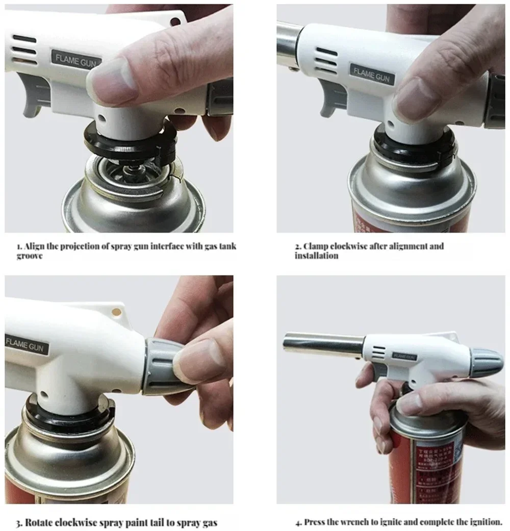 Card burner Outdoor barbecue kitchen baking igniter Flame gun Ceramic core spray gun Small welding torch Zpaxo
