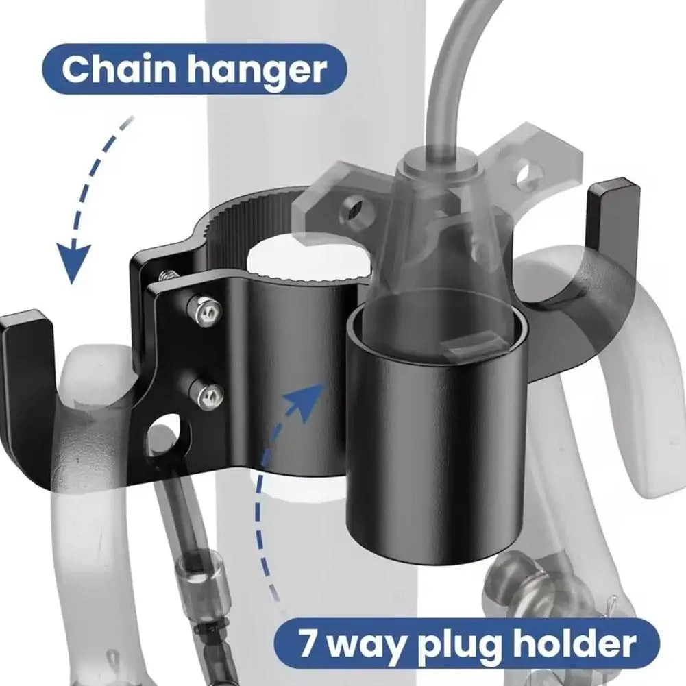 Trailer Chain Organizer – 7-Pin Plug Holder for RVs & Campers Trailer Hitch Organizer Zpaxo