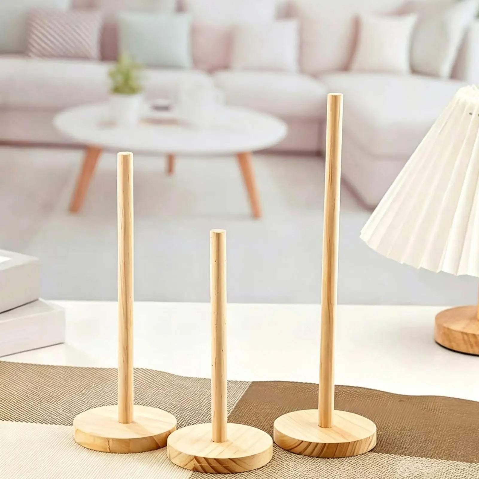 Wooden Scrunchie Stand Hair Tie Organizer Accessory Holder Jewelry