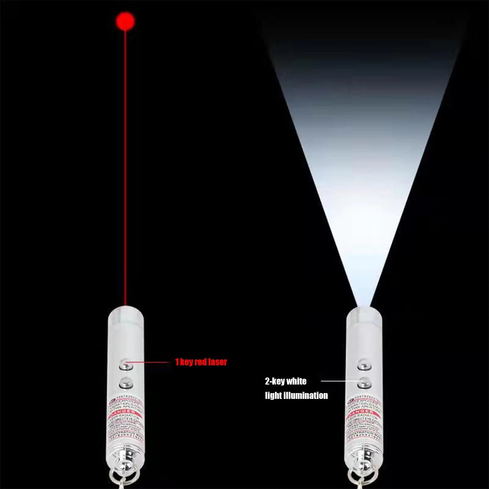 Funny Cat Chaser Pointer Toy Pen Chasing Supplies Green LED Light