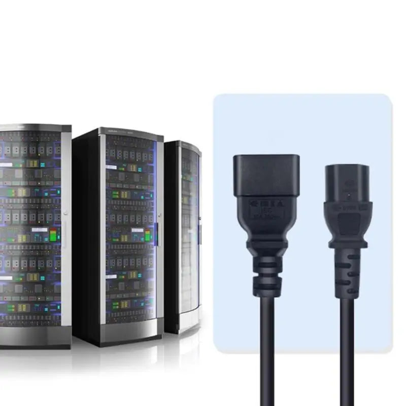 652F Power Cord 3Prong C20 Male to C13 Female 5.9Ft 250V 10Amp 16A PDU Extension Cable for Laptops Electronics Computer Zpaxo