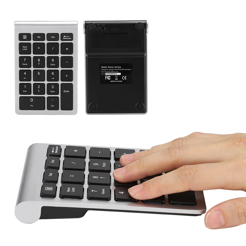 RF304 22 Keys Numeric Keypad Wireless Keyboard USB 2.4G Wireless Mini Keyboard with Receiver Zpaxo