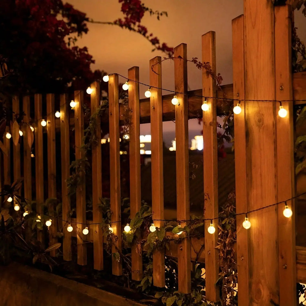 5m 7m 12m Warm Light Solar Bubble Lamp Outdoor Decorative Lights