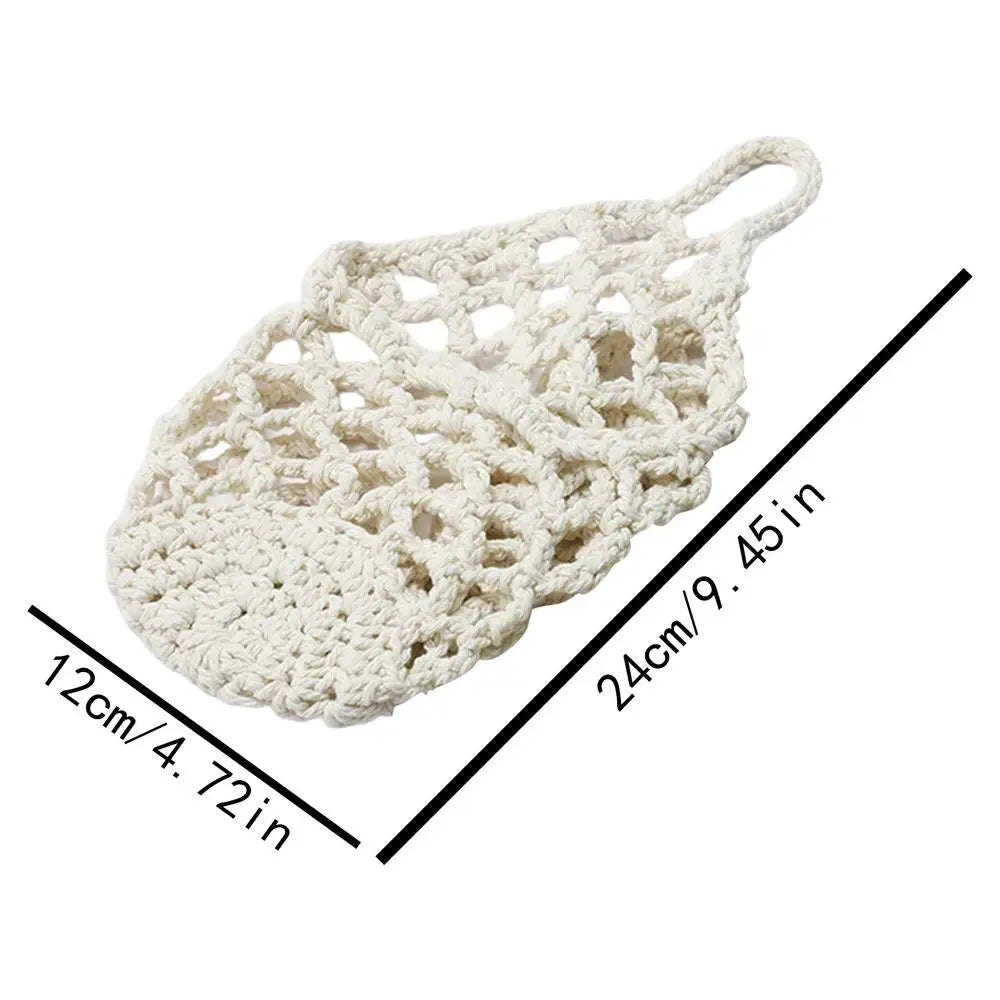 Boho Macrame Wall Plant Hanger – Cotton Rope Woven Basket Macrame Plant Hanger Zpaxo White