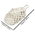 Boho Macrame Wall Plant Hanger – Cotton Rope Woven Basket Macrame Plant Hanger Zpaxo White