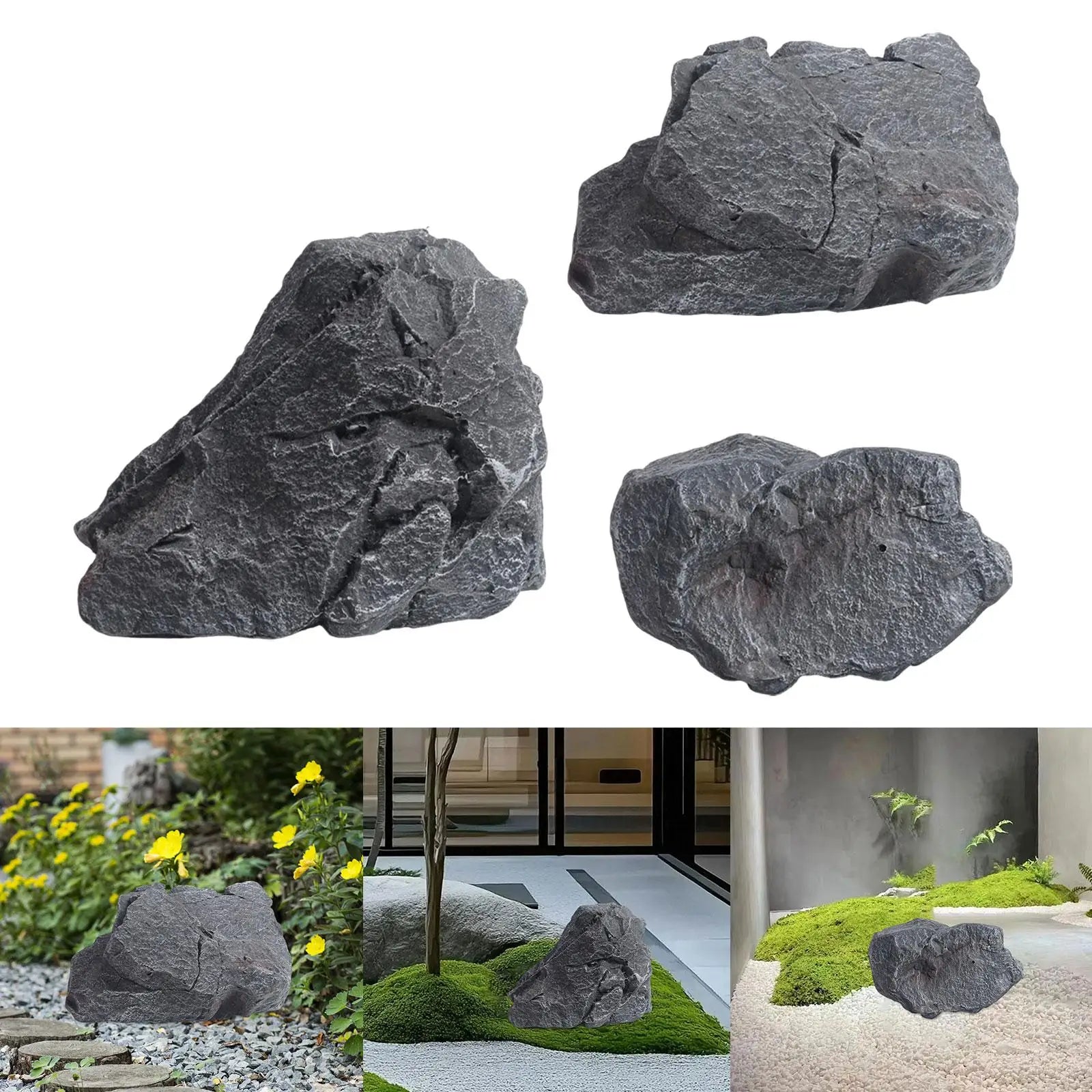 Artificial Faux Rock Landscape Decor – Realistic Faux Stone Faux Landscape Rock Zpaxo