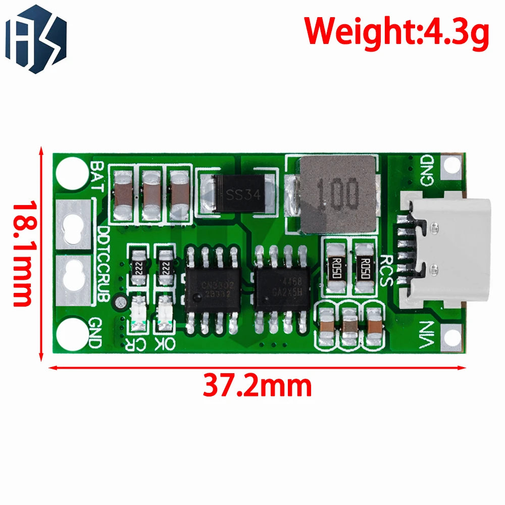 Multi-cell 2S 3S 4S Type-c 8 4V 12 6V 16 8V Step-up Boost Lipo Zpaxo