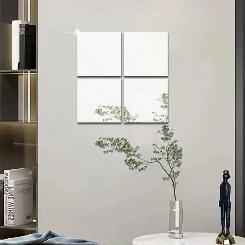 3D Self-adhesive Mirror Wall Stickers 4 20 Suitable DIY Decoration