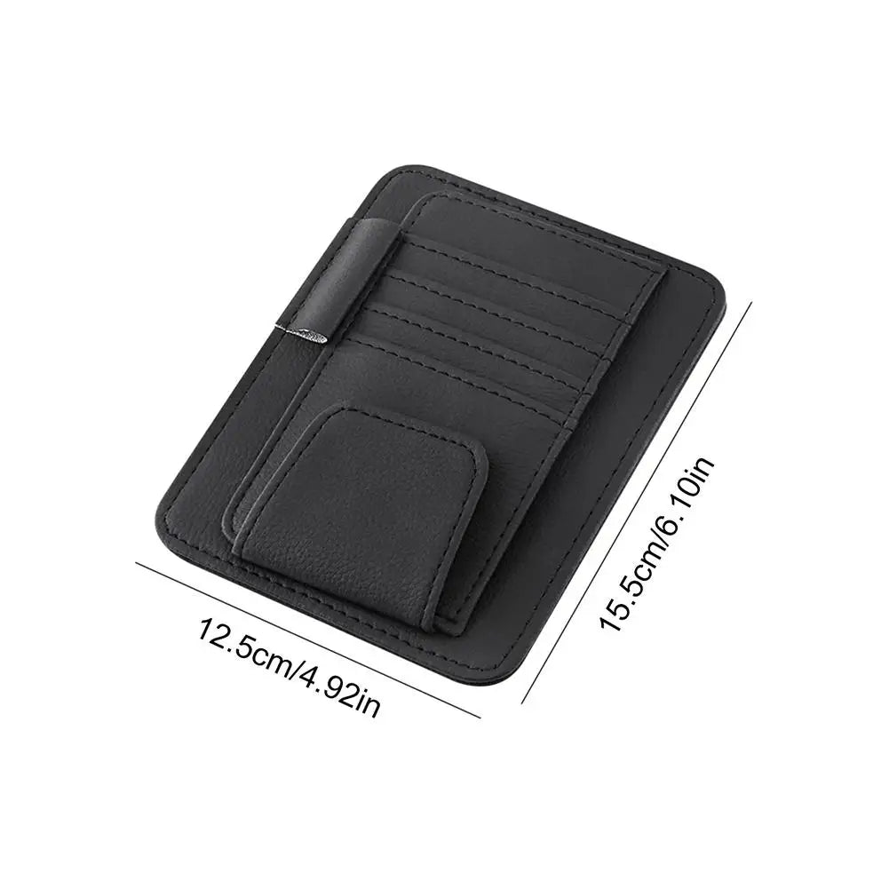 Car Sun Visor Organizer Multi-pocket Business Card Storage Management