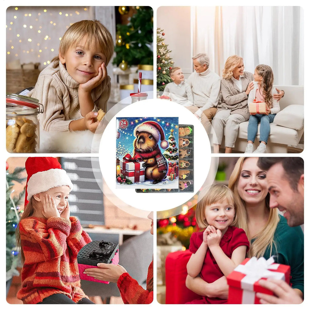 Capybara Christmas Countdown Calendar Advent Miniature Dolls Kids