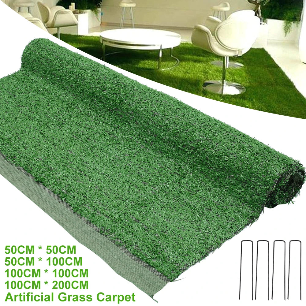Artificial Lawn Density Fake Grass Mat 1M Carpet Balcony Indoor False