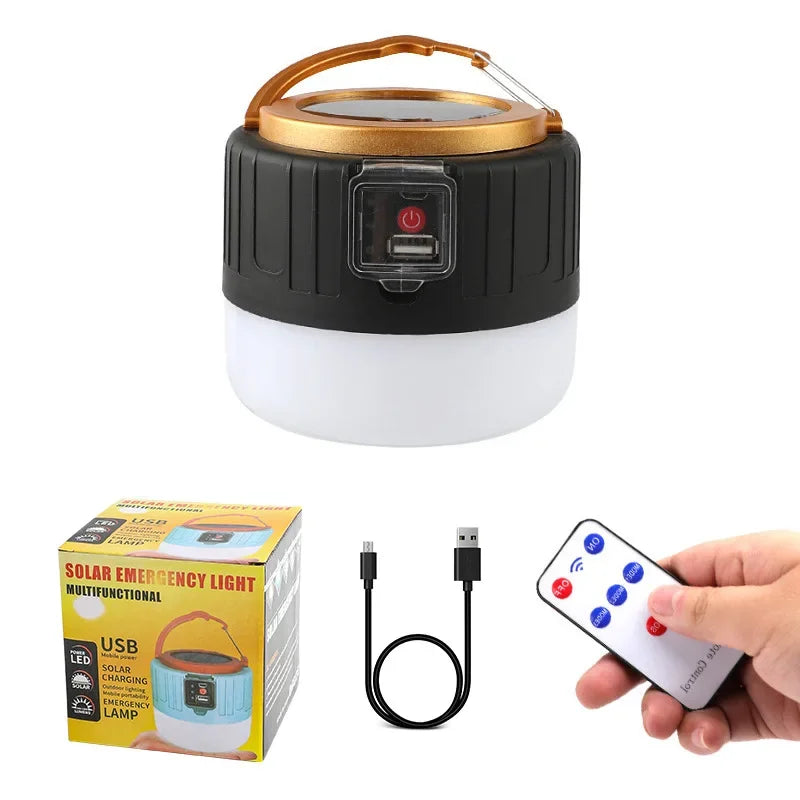 Solar LED Camping Lantern – USB Rechargeable Portable Light Solar Camping Lantern Zpaxo