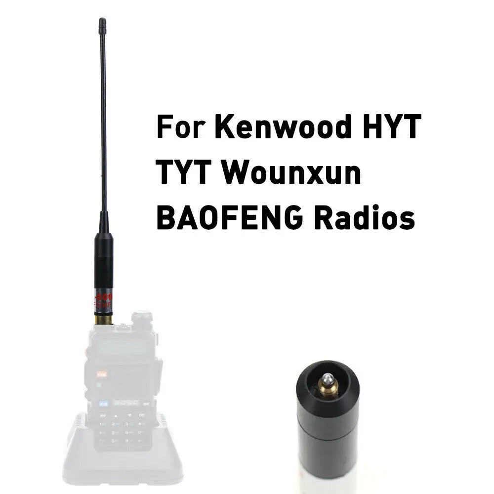 Gain Telescopic Antennas AL-800 Dual Band VHF UHF SMA-Female Antenna