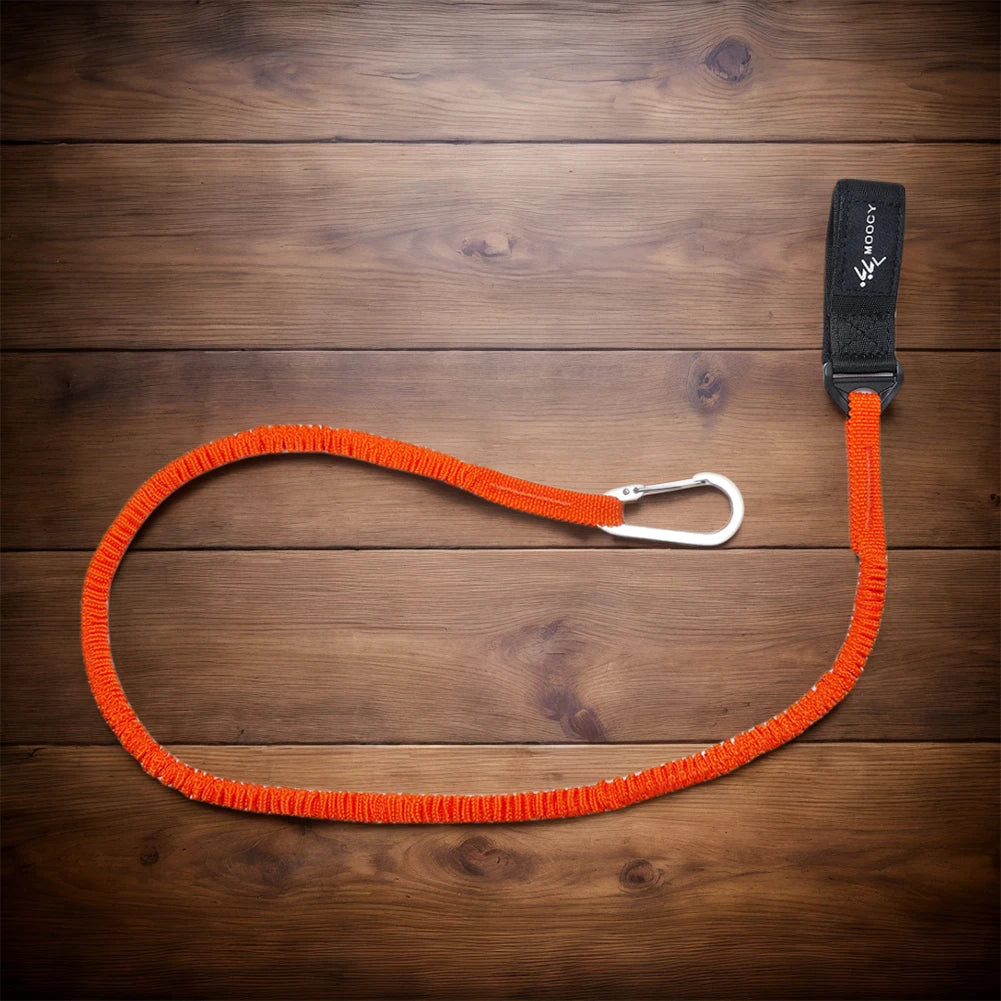 Kayaks Paddle Leash Stretchable Rod Carabiner Fishing Tool Pole