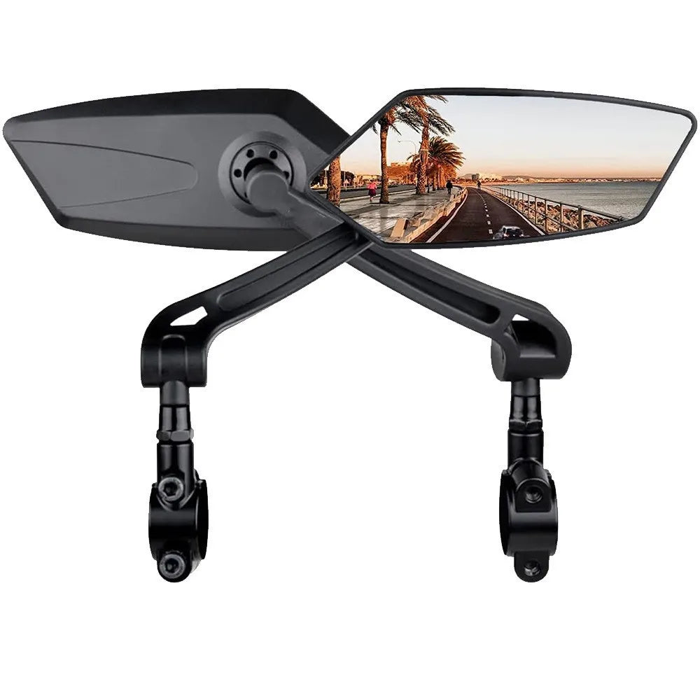 Bike Rear View Mirror Reflector Adjustable Rotatable Handlebar Mirror Clear Rearview Electric Scooter Cycling Bicycle Accessorie Zpaxo