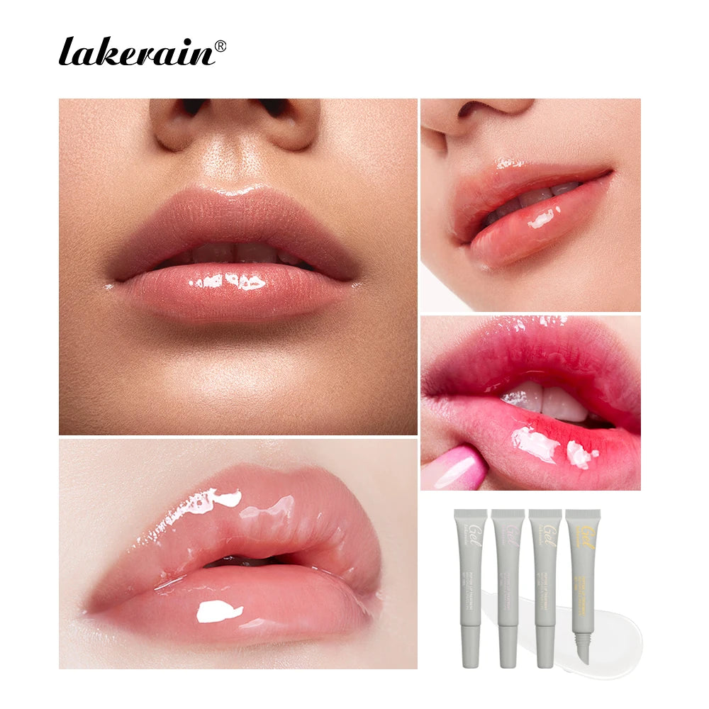10ml Moisturizing Peptide Lip Treatment Lip Mask Gel Remove Dead Skin Lipstick Base Lip Cream Lip Care Mask Reduce Lip Lines Zpaxo