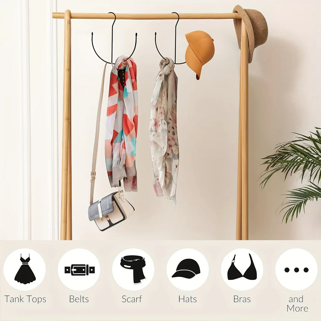1pc Durable Stainless Steel Hat Rack - Holds 20+ Caps, Space-Saving Design, Easy Install for Closet & Door Zpaxo