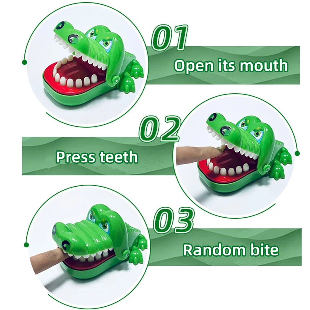 Crocodile Teeth Toys Children's Bites Fingers Reaction Training
