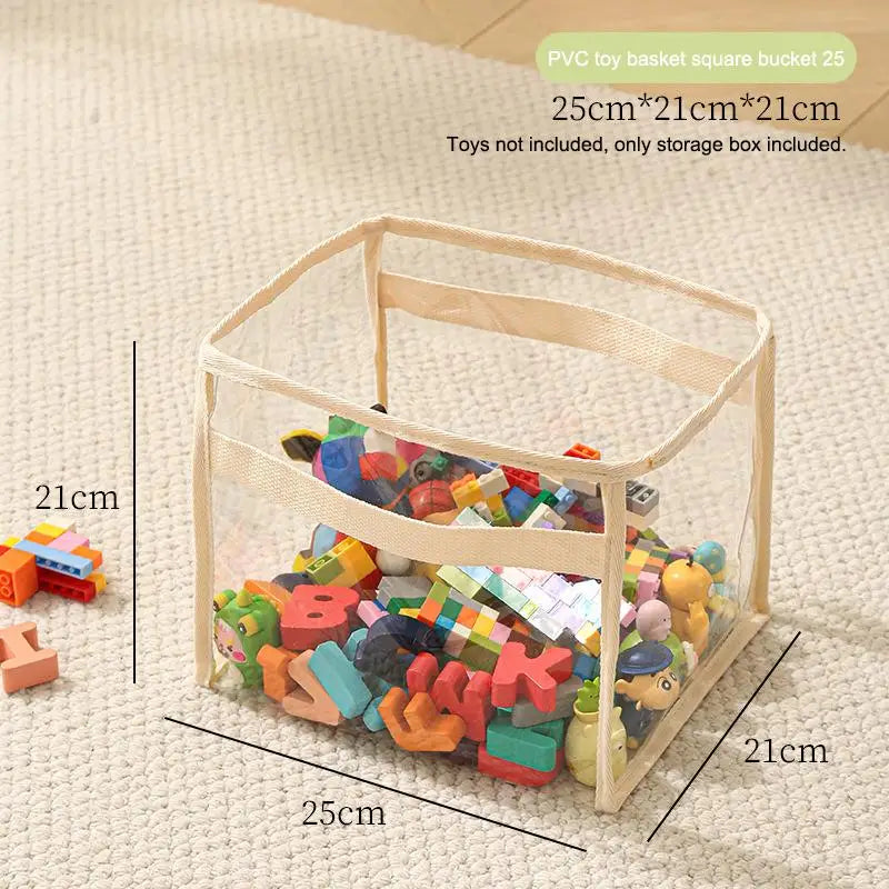 CMMultifunctional Transparent Large Toy Storage Bag Basket Children's Zpaxo A2