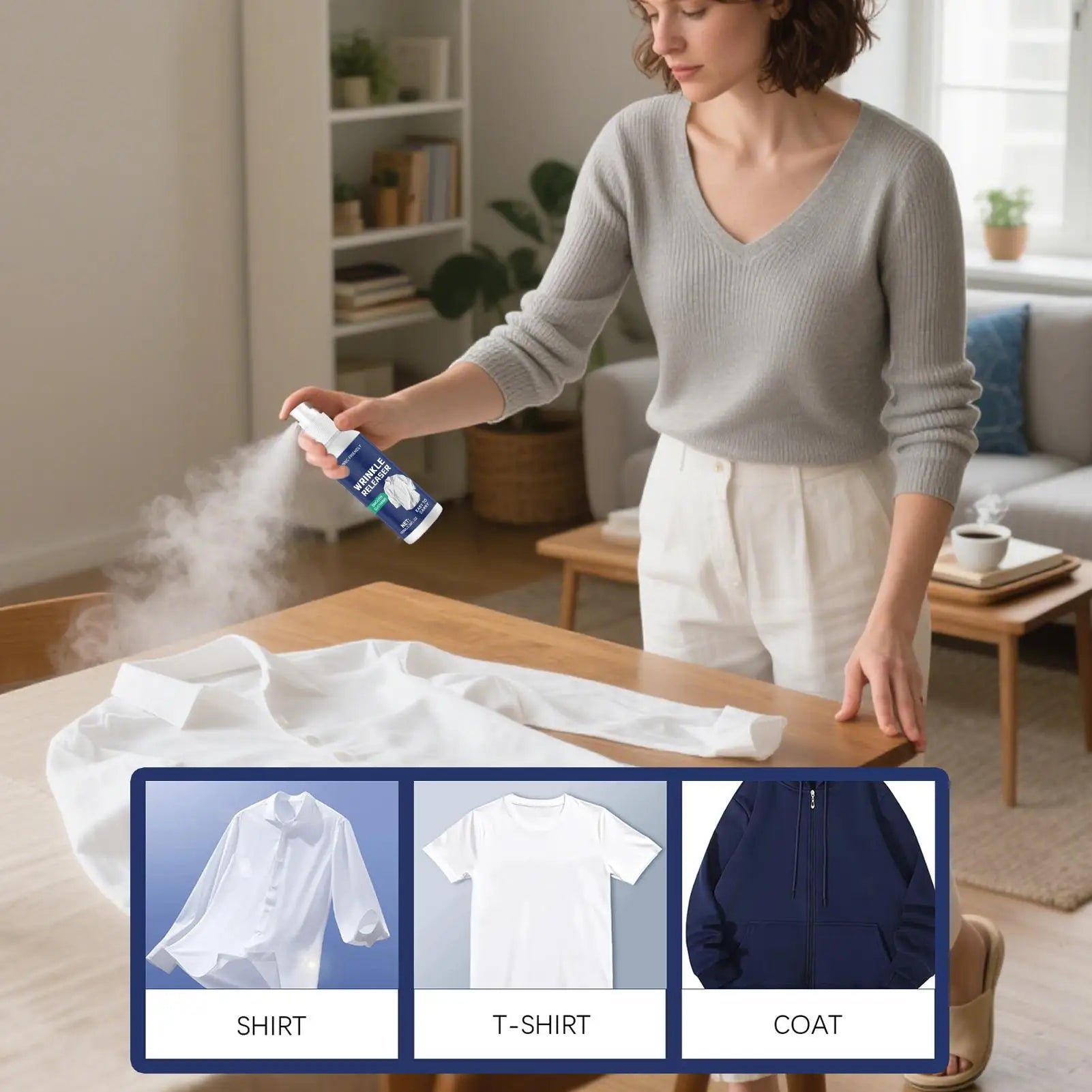 Ironing Spray Clothes Anti Static Wrinkle Remover Easy Iron Aid