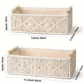 Grid Sorting Organizer for Home, Bathroom, Bedroom, Living Room - Boho Decor Storage Basket, Bathroom Organizers & Storage Zpaxo storage box S