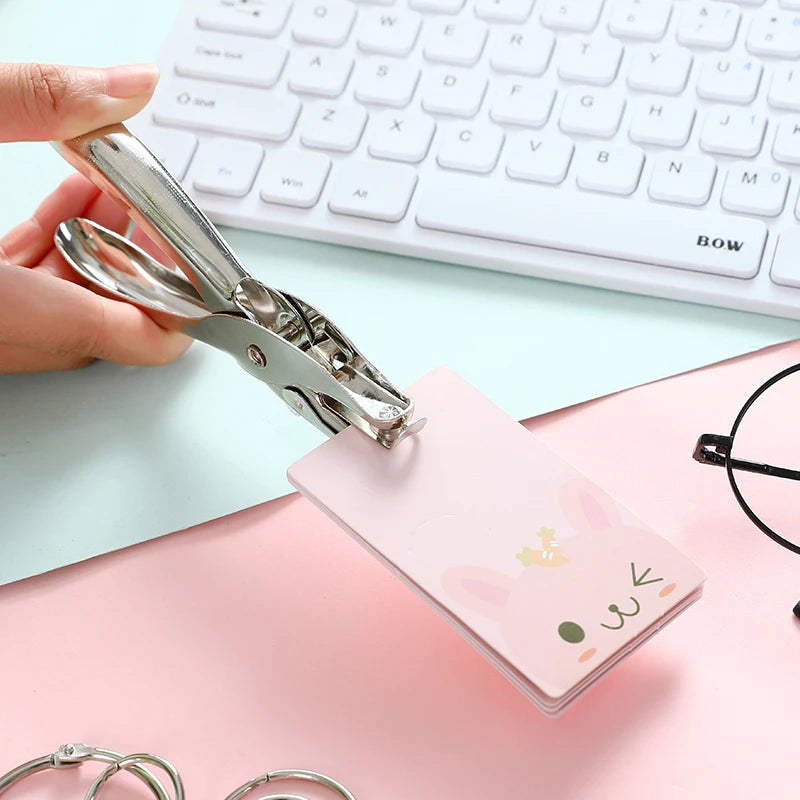 Handhold Single Hole Metal Puncher Craft Tool Scrapbook Earring