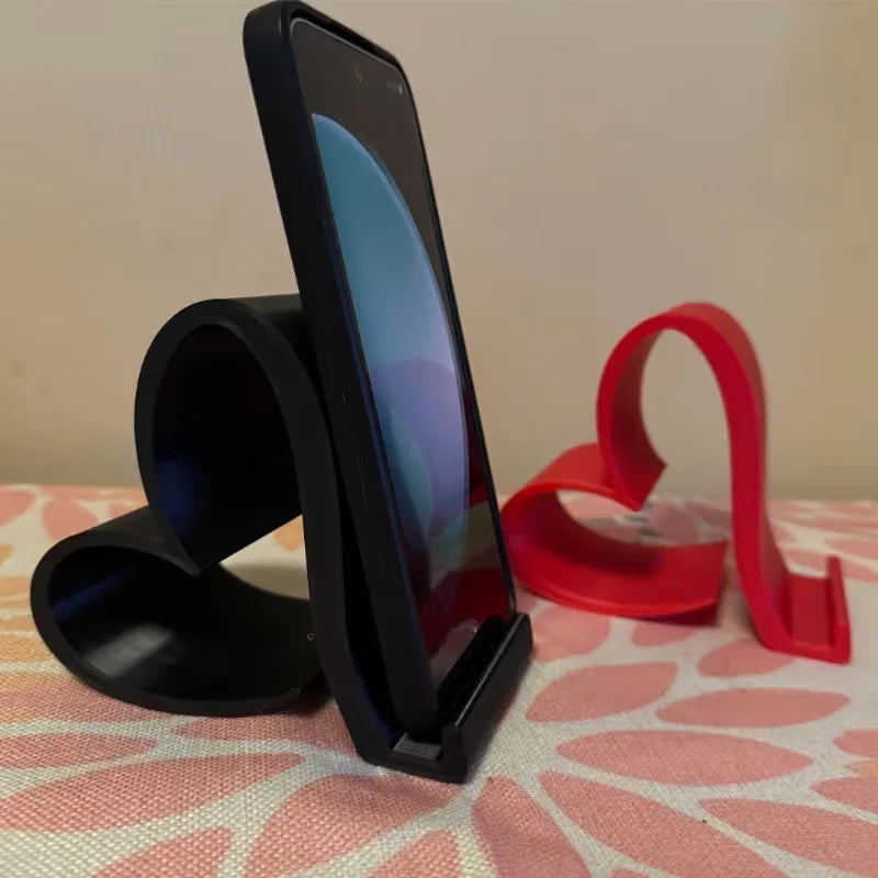 Creative 3D Printed Heart-shaped Universal Mobile Phone Stand Home Zpaxo