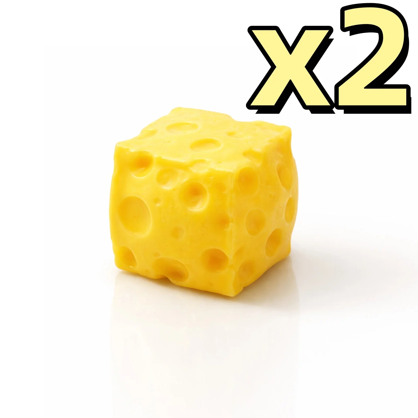 Squishy Cheese Stress Ball Sensory Squeeze Toy Kids & Adults Sensory Squeeze Toy Zpaxo 2pcs
