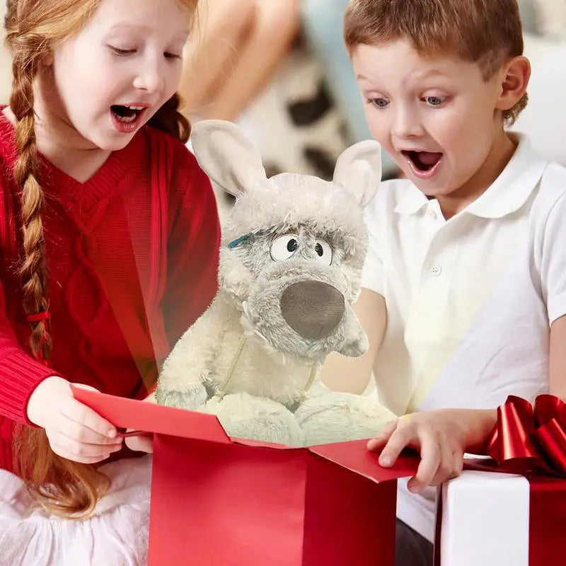 Stuffed Wolf Plush 11.8 Inches Stuffed Toy Sheep Clothing Huggable Dolls Soft Plush Collectible Home Decoration For Sofa Living Zpaxo