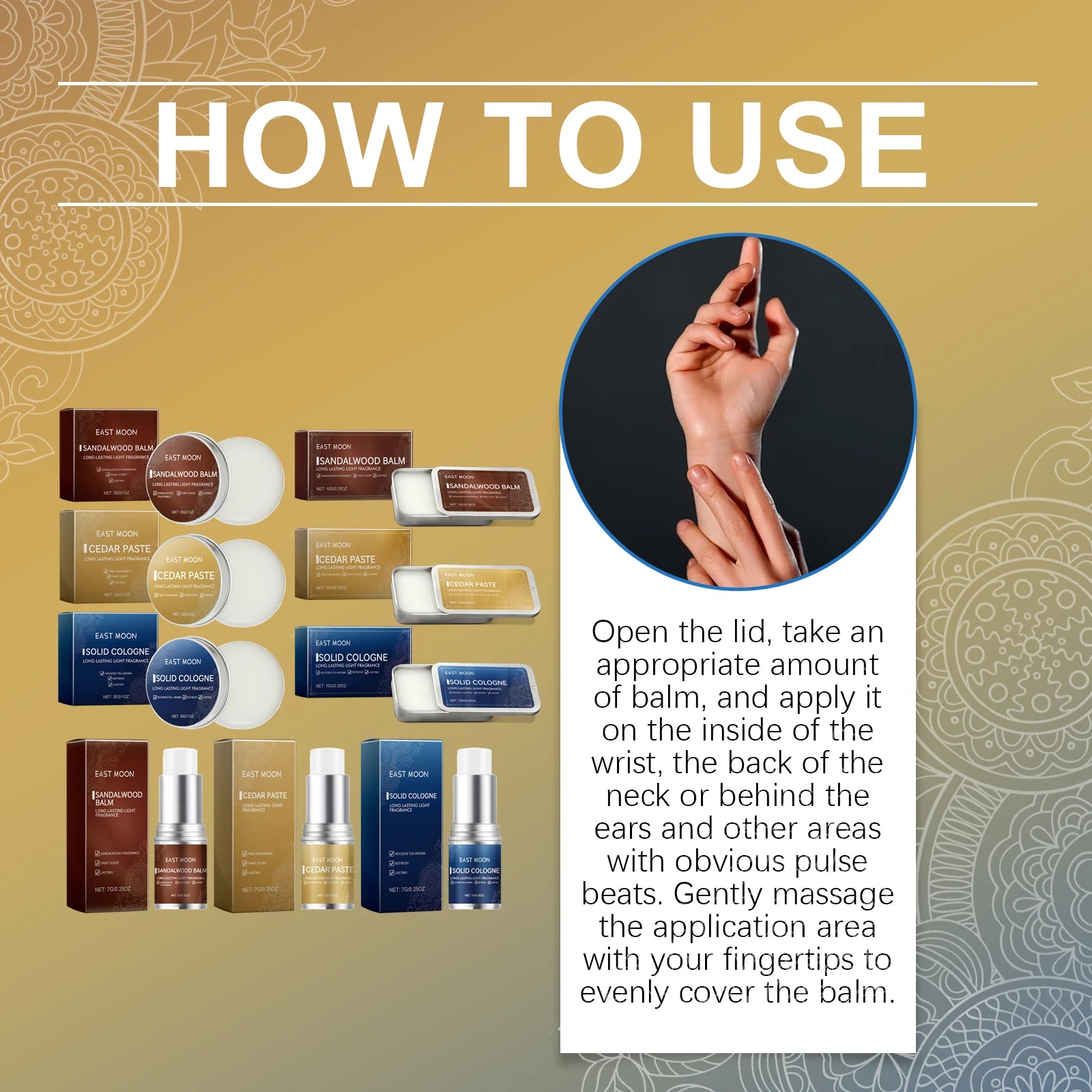 Men Sandalwood Balm Series Lasting Scent Keep Fresh Dating Flirting Improve Temptation Portable Body Light Fragrance Solid Balms Zpaxo