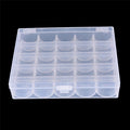Sewing Bobbins Spools Clear Plastic Machine Storage Box Empty Spool
