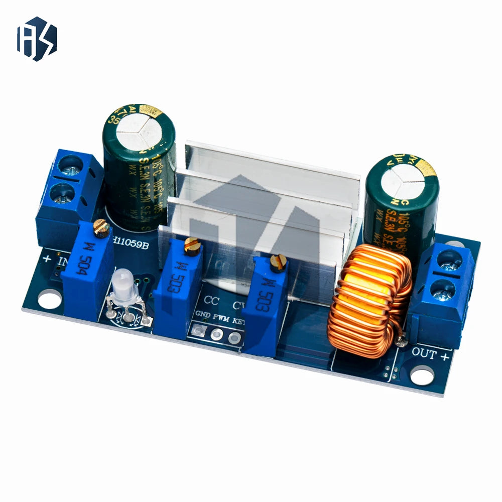 XL4005 5A CC/CV DC-DC Step-Down Power Module, Adjustable Buck Converter & Lithium Charger with Overload Protection Zpaxo