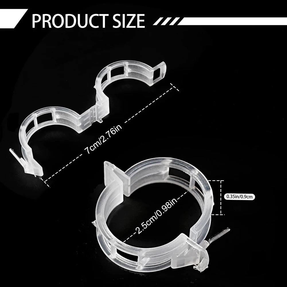 50/100/150Pcs Plant Support Clips Reusable Plastic Trellis Clips Garden Clips for Grape Vine Tomato Vine Vegetables Plants Zpaxo