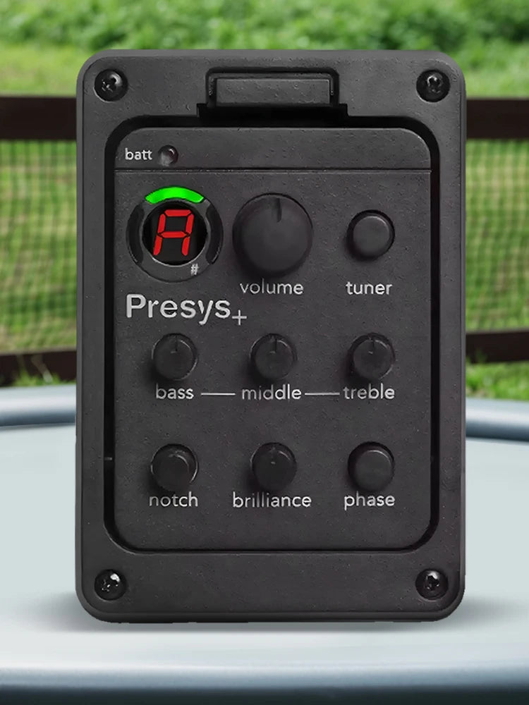 201 Classic Acoustic Guitar EQ Tuner Piezo Pickup Preamp 4-Band
