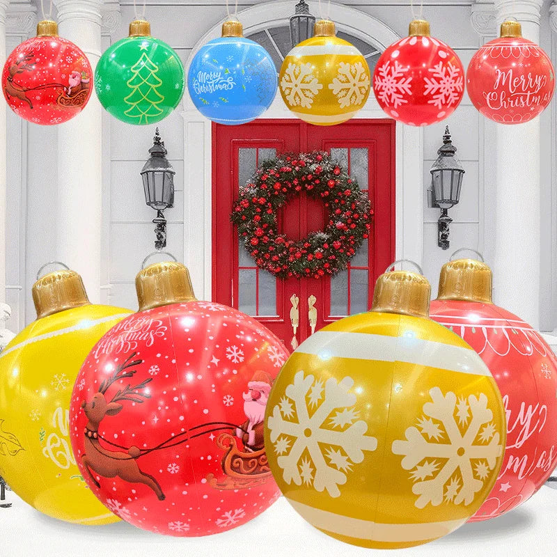 Giant Inflatable Christmas Balloon PVC Material Outdoor Garden Pool