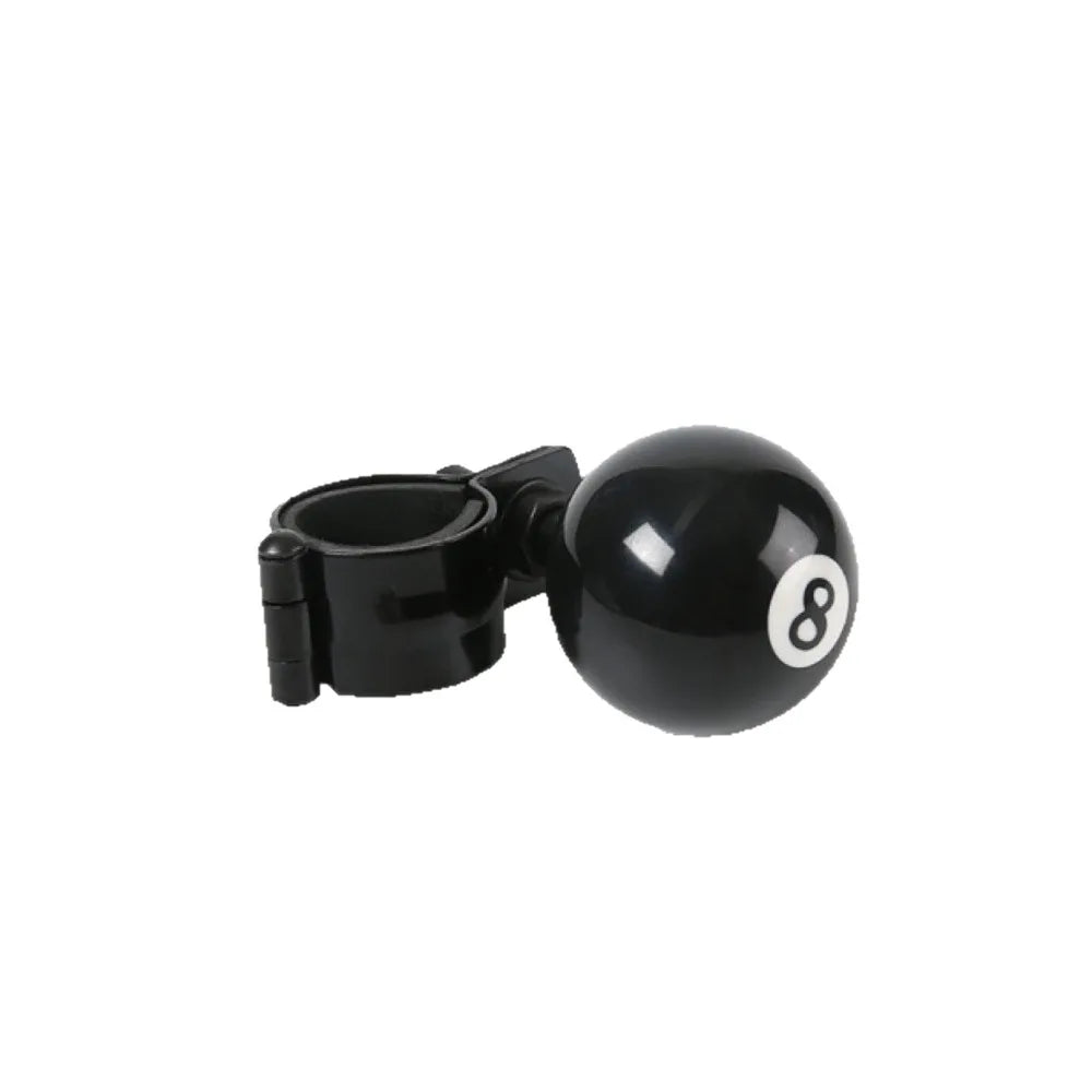 Black Billiard Ball Steering Wheel Spinner Turning Handle Driving Aid Zpaxo Black