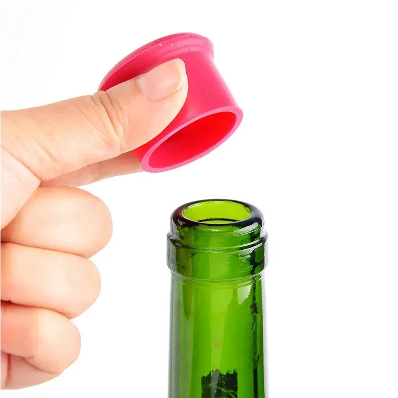 Reusable Silicone Wine & Beer Bottle Stopper – Leak-Proof Cap