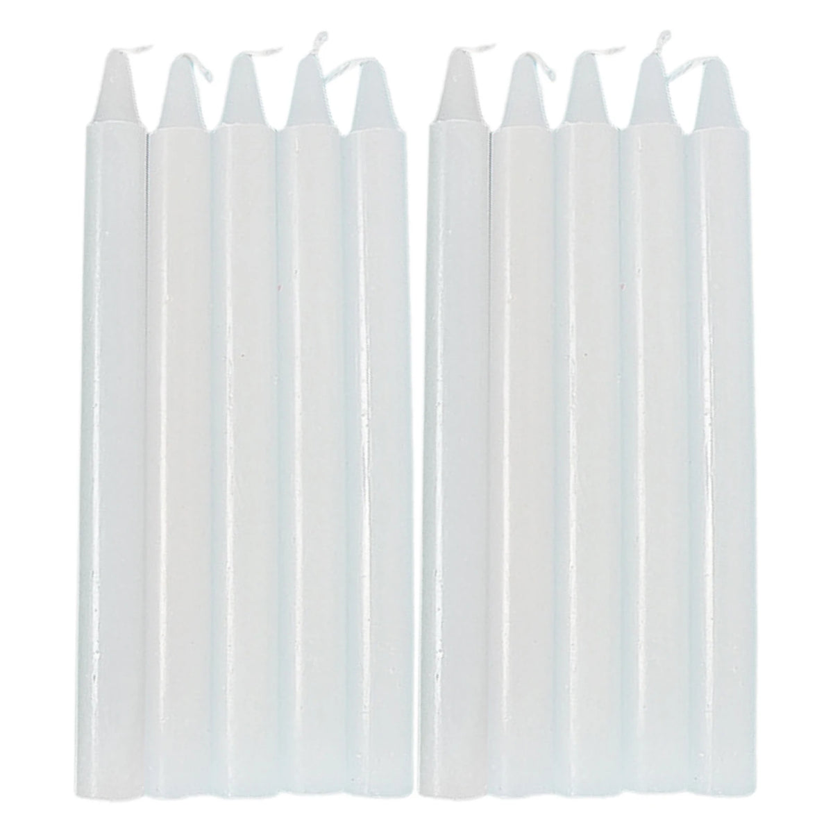 Household Candle Lighting Mini Taper Smokeless Odorless Candles Zpaxo white10pcs