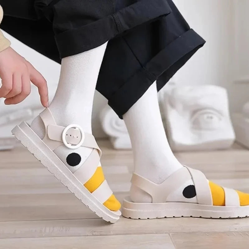 Funny Crazy Goose Head Sport Cotton Sock Creative Happy Animal Casual Socks Women Men Universal Zpaxo