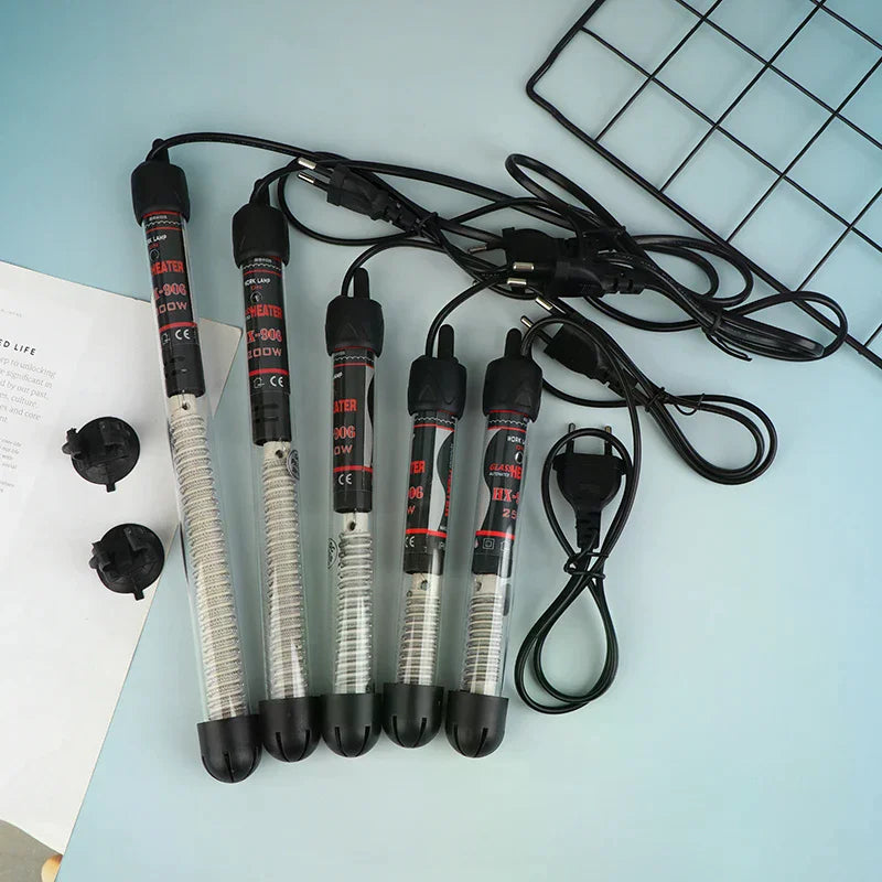 EU Plug Adjustable Temperature Thermostat Heater Rod Glass Aquarium Zpaxo