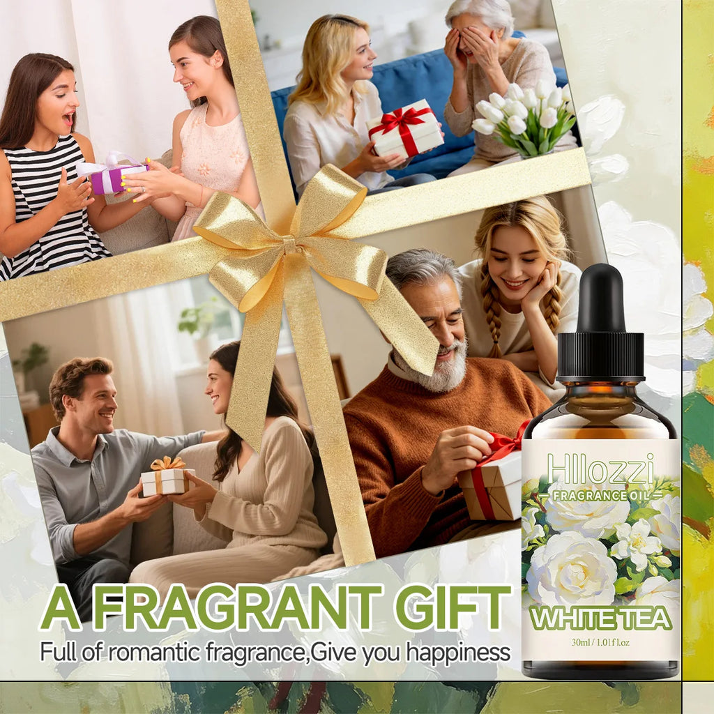 White tea jasmine essential oil is fresh and elegant, with a sweet aroma. Suitable for diffusers and air purifiers. Zpaxo