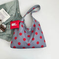 Women Girls Polka Dot Canvas Fashion Shoulder Handbag Vintage Zpaxo Purple