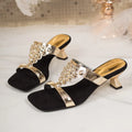 Women's Fashion Mid Heels Sandals 2026 Comfort Summer Open Toe Zpaxo Gold 39