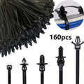 Universal Nylon Push Mount Cable Zip Tie Self Locking Strap 5 Most