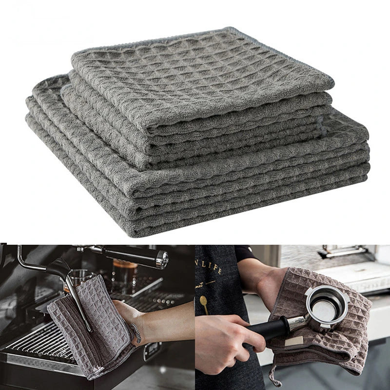 Super Absorbent Barista Bar Towel Coffee Machine Special Rag No Lint Square Towel Cleaning Cloth Coffee Machine Cleaning Towel Zpaxo