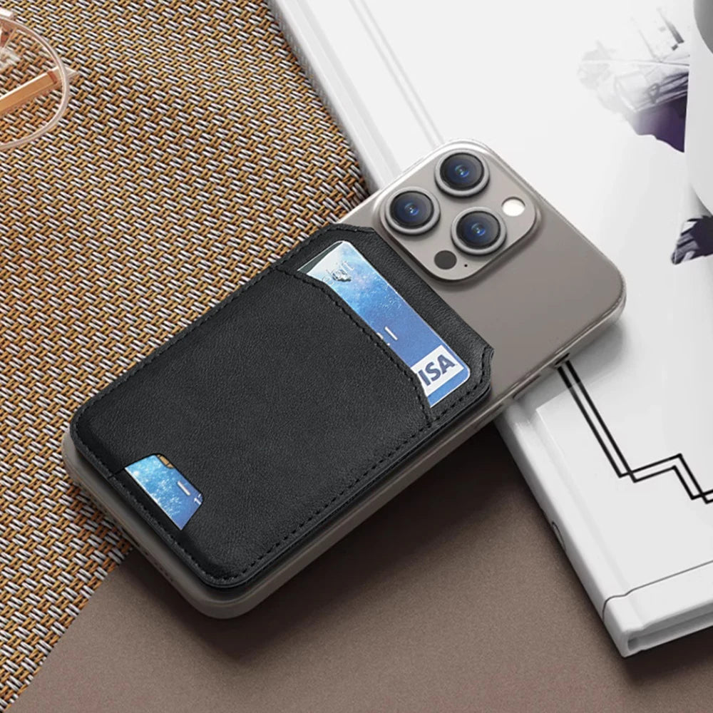Luxury Phone Bag Cover Accessories Magsafe Magnetic Leather Wallet
